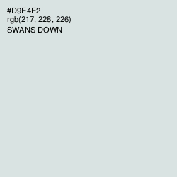 #D9E4E2 - Swans Down Color Image
